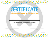 Speech Certificate