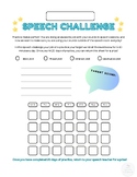 Speech Challenge - Speech Carryover Activity