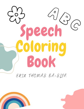 Preview of Speech Coloring Book 1