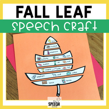 Preview of Articulation and Language Fall Leaf Speech Craft