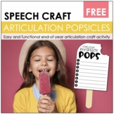EOY Speech Craft | Articulation Craft Activity