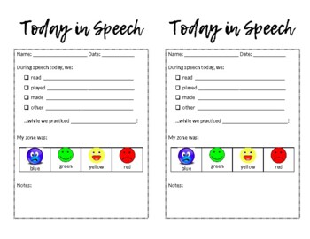 Preview of Speech Daily Note