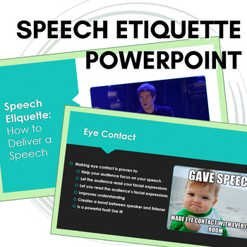 speech etiquette presentation