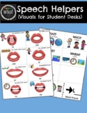 Speech Helpers/Visuals for Student Desks/ Articulation/Lan