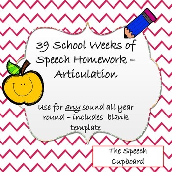 speech homework articulation