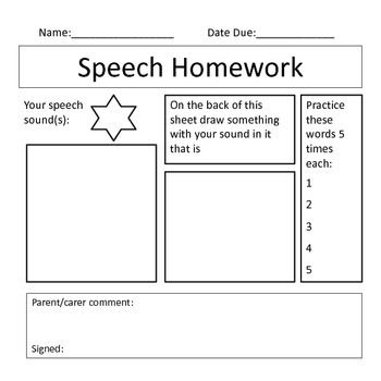 s speech homework