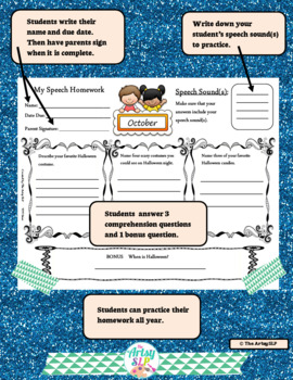 speech homework template