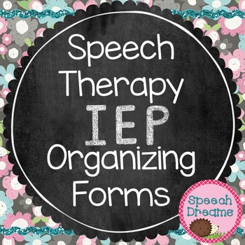 Preview of Speech IEP Organization Forms | Reevaluation Review & Meeting Invitations