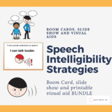 Speech Intelligibility BUNDLE Boom Cards, visual aids and 