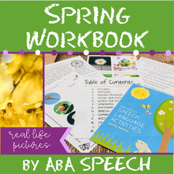 Preview of Speech Language Activities:  Spring Edition