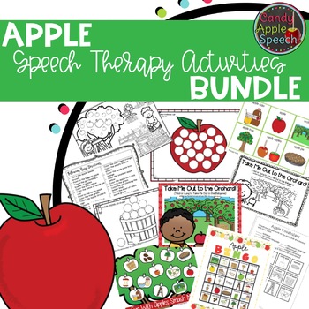 Preview of Speech & Language Activities Apple Bundle