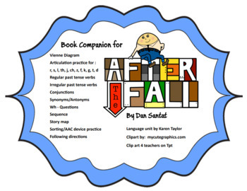 Preview of Speech Language Book Companion for "After the Fall," Narrative unit