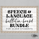 Speech & Language Bulletin Board Bundle for Older Students