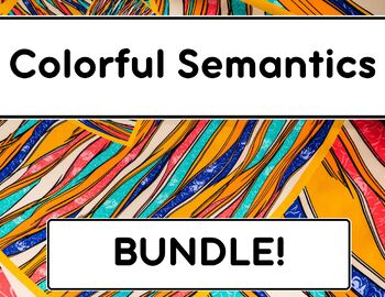Preview of Speech/Language - Colorful Semantics Bundle- 80 Picture Scenes!!
