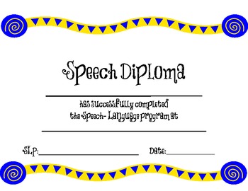 speech and language therapy diploma