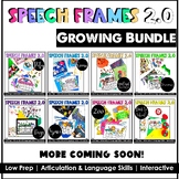 Speech Language Frames 2.0 Growing Bundle- No Prep Activity