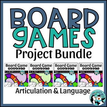 Preview of Speech & Language Game Board Project Bundle