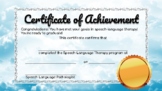 Speech Language Graduation Certificates/Diplomas FREE