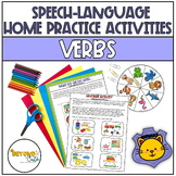 Speech/Language Homework and Handouts for Practicing Verbs
