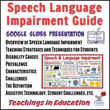 Preview of Speech Language Impairment Presentation