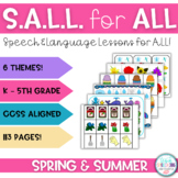 Speech & Language Lessons (SALL) for ALL: Spring/Summer - 