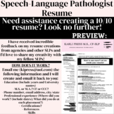 Speech-Language Pathologist Resume Service | Speech Therapy