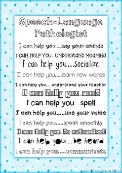 Preview of Speech-Language Pathology Poster - US version