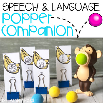 Preview of Speech & Language Popper Companion: MONKEY