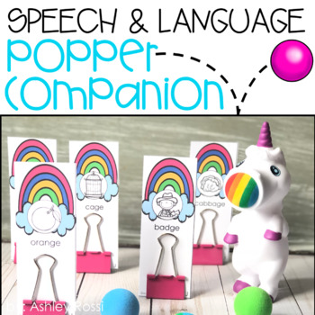 Preview of Speech & Language Popper Companion: UNICORN