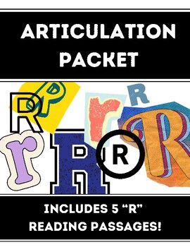 Preview of Speech/Language - R Articulation Packet