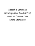 SLP Strategies based on Common Core Standards Grades 7-12