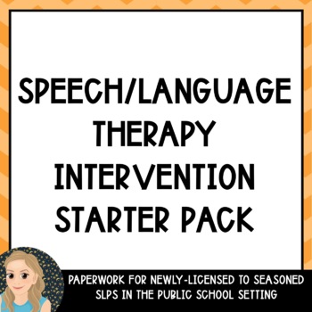 Preview of Speech/Language Starter Pack | Paperwork to Assist SLPs in the School Setting