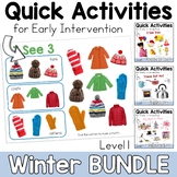 Winter Speech Therapy Activities Early Intervention and Pa