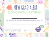 Speech/Language Therapy Graduation Certificate