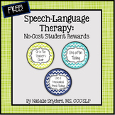 Speech Language Therapy - No Cost Classroom Rewards - Freebie