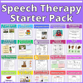 Speech Language Therapy Starter Pack Bundle, Questions Exp