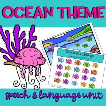 Preview of Ocean Theme Speech and Language Unit | Speech Therapy | SLP