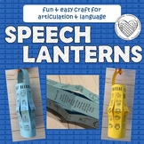 Speech Lanterns craft for articulation & language therapy