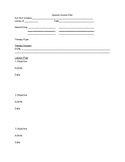 Speech Lesson Plan-Blank Form with data collection and SOAP Note