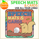 Speech Mats and Cards (Great for  play dough or markers!)