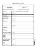 Speech Assessment Rubric