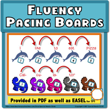 Preview of Fluency Pacing Boards - Speech and Language - Life Skills