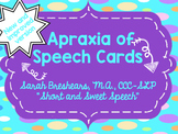 Apraxia of Speech Cards