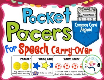 Preview of Speech Rate Carry Over- Pocket Pacing Boards
