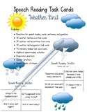 Speech Reading / Lip Reading Weather Unit Task Cards
