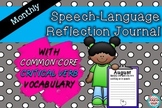 Speech Reflection Booklet {With Common Core Critical Verbs!}