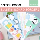 Speech Room Bulletin Board Borders | Speech Therapy Classr