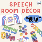 Speech Room Décor | Rainbow Road Color Theme | Rainbow The