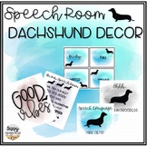 Speech Room Dachshund Decor [customizable]