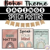 Speech Room BOHO Motivational and Sayings Posters | Bullet